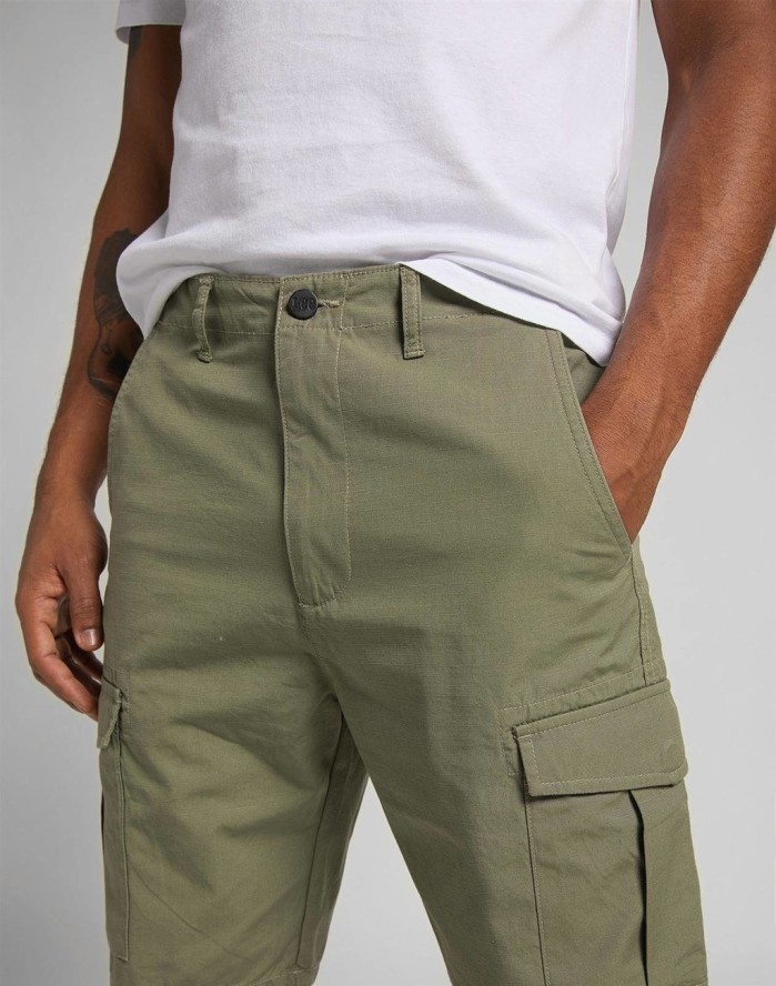 SZORTY MĘSKIE LEE CARGO SHORT LICHEN GREEN L73CCJ82 112120354