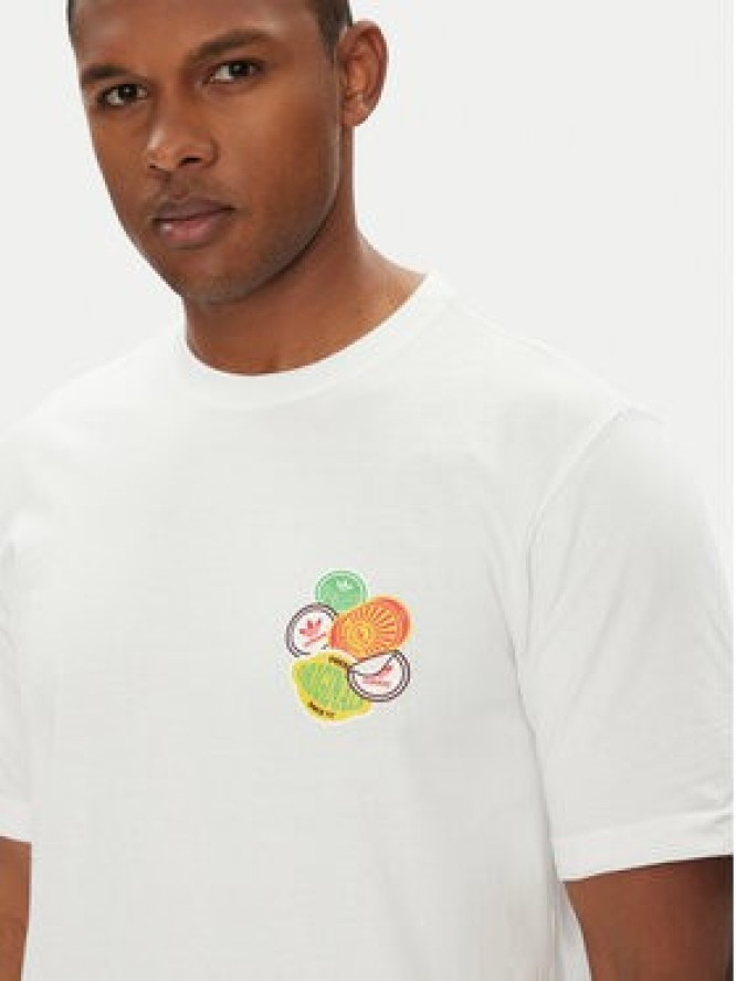adidas T-Shirt Trefoil Series JW2975 Biały Loose Fit
