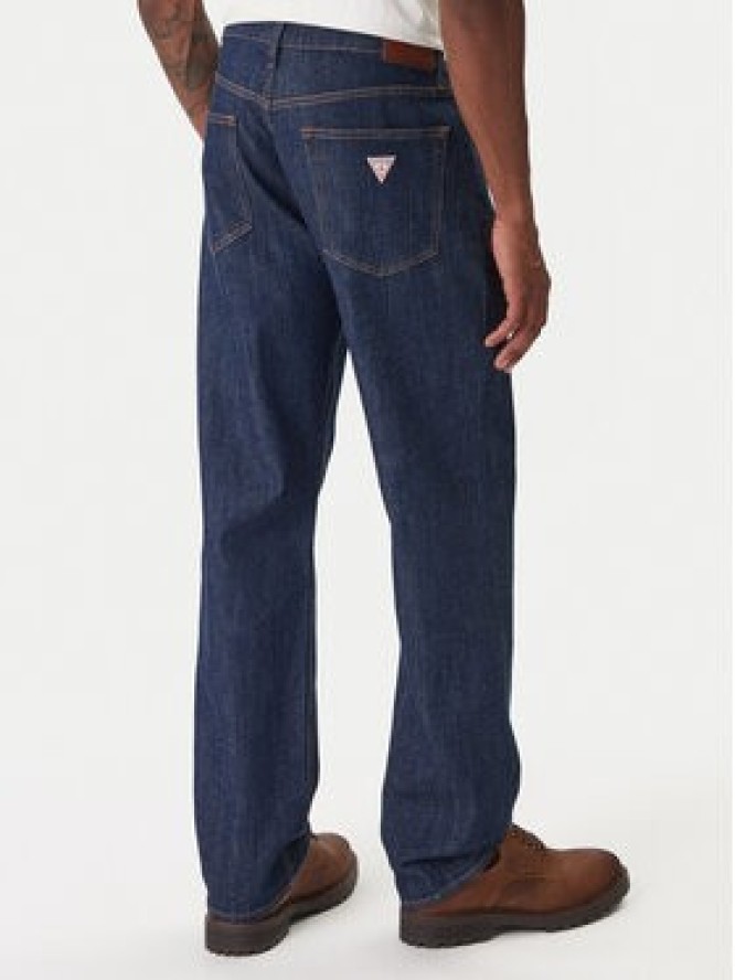 Guess Jeans Jeansy M6RA1B D002G Granatowy Relaxed Fit