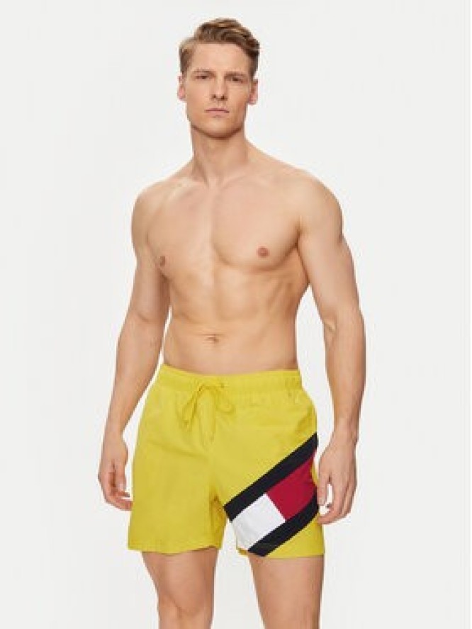 Tommy Hilfiger Szorty kąpielowe UM0UM02048 Żółty Slim Fit