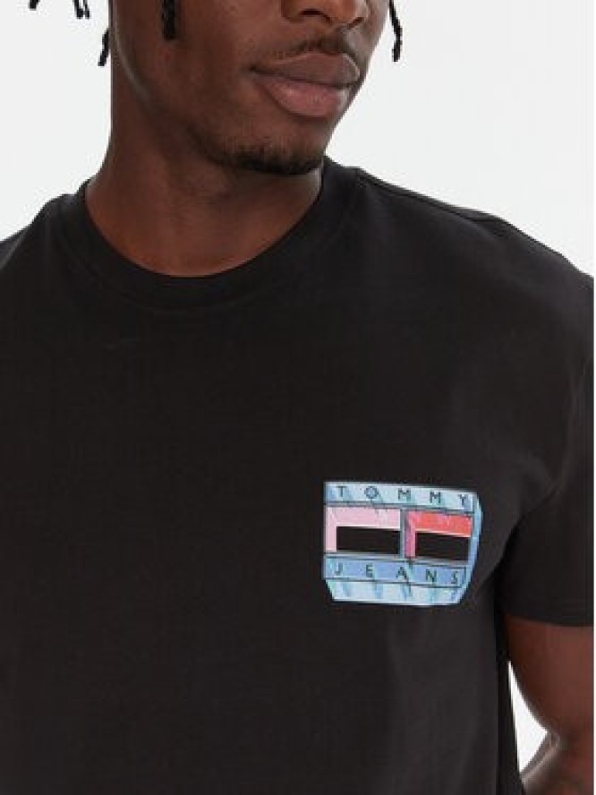 Tommy Jeans T-Shirt DM0DM21980 Czarny Regular Fit