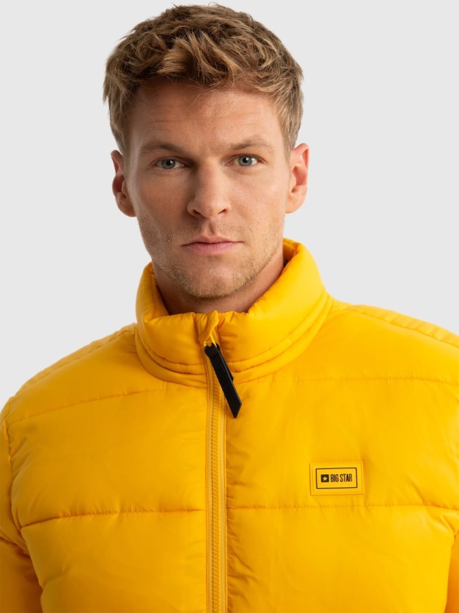 Kurtka męska z wypełnieniem żółta Jazlynn 201