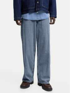 Jack & Jones Jeansy Dave Original 12290230 Niebieski Baggy Fit