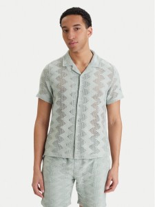 Guess Koszula M6GP46 K3236 Zielony Regular Fit