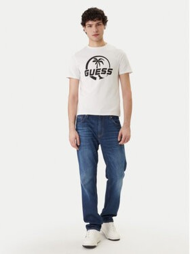 Guess T-Shirt F6GI00 J1314 Biały Slim Fit