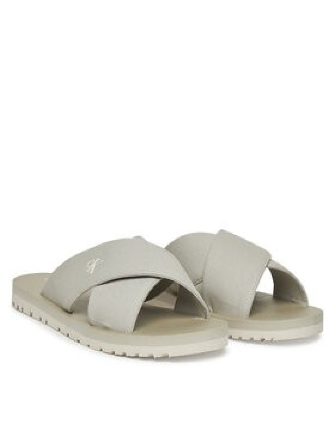 Calvin Klein Jeans Klapki Cross Sandal Crxs Tx YM0YM01223 Szary