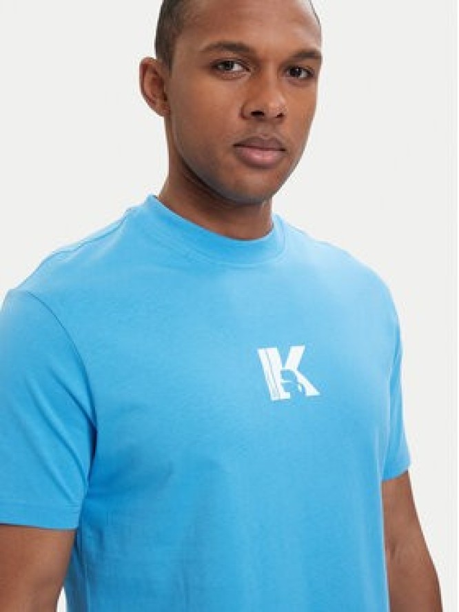 Karl Lagerfeld Jeans T-Shirt A1M17044 Niebieski Regular Fit