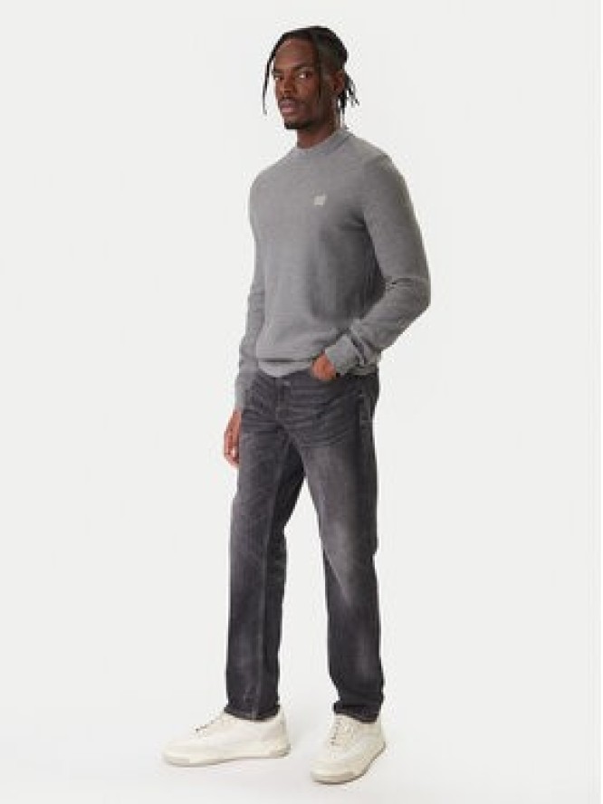 BOSS Sweter Anion 50527584 Szary Regular Fit