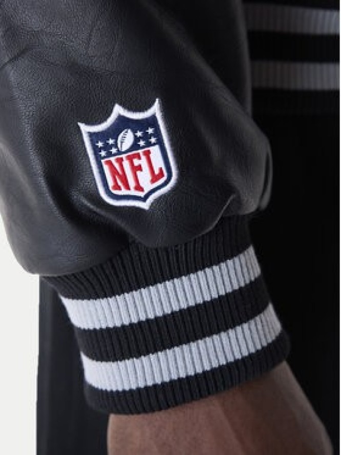 New Era Kurtka bomber New Era NFL Las Vegas Raiders Varsity 60596371 Czarny Regular Fit