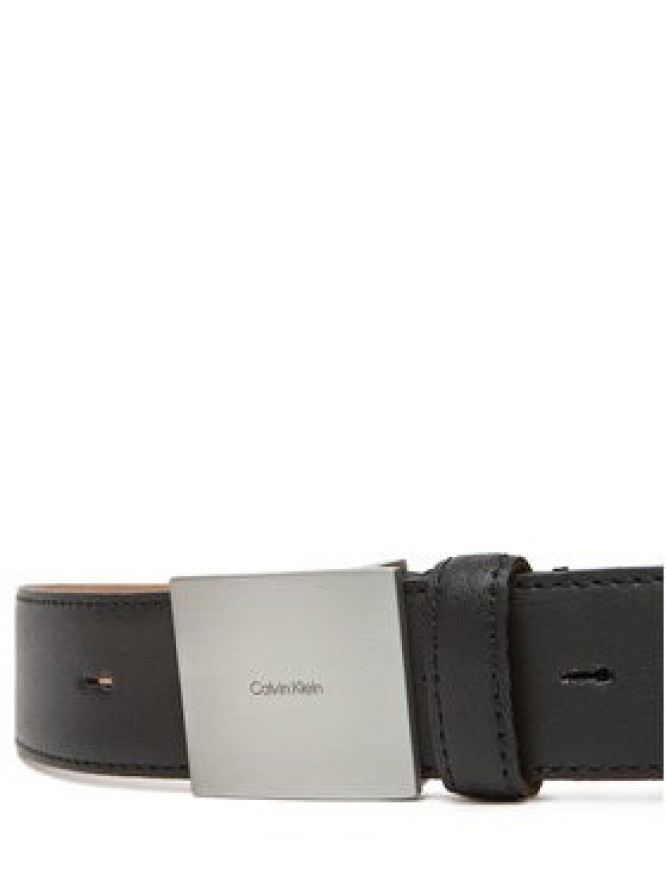 Calvin Klein Pasek Męski Plaque Buckle 35Mm LV04D7013G Czarny