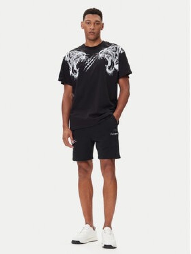 Plein Sport Szorty sportowe SAEC MJT2473 STE001N Czarny Regular Fit