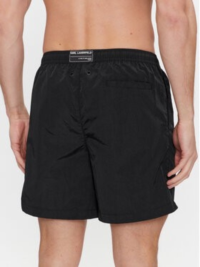 KARL LAGERFELD Szorty plażowe 240M2202 Czarny Regular Fit