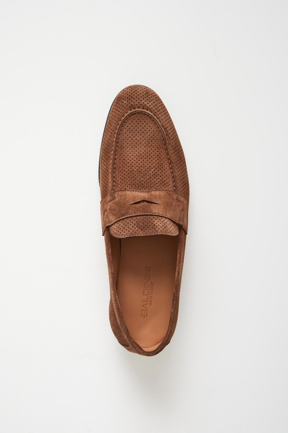 Mokasyny męskie zamszowe BALDININI