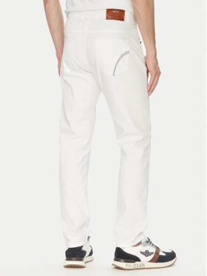 Aeronautica Militare Spodnie materiałowe 251PJ205CT3551 Biały Regular Fit