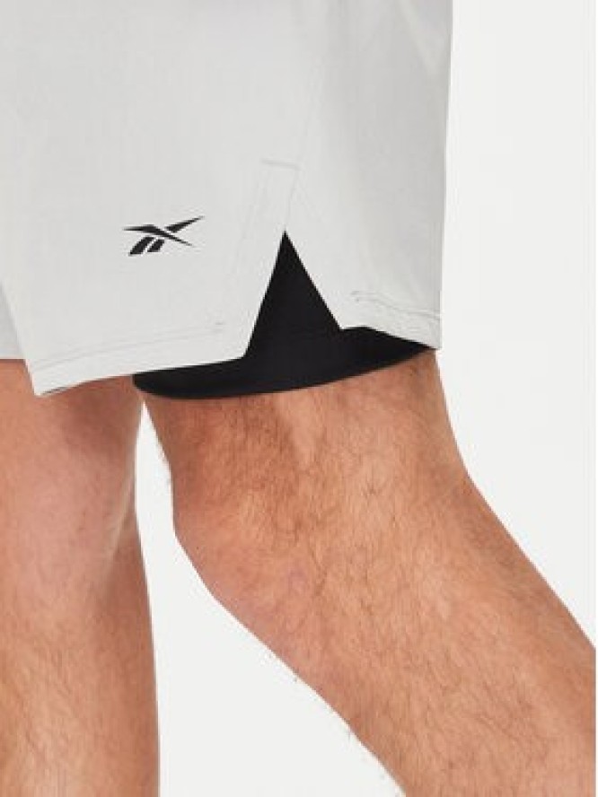 Reebok Szorty sportowe Strength 100075594 Szary Regular Fit