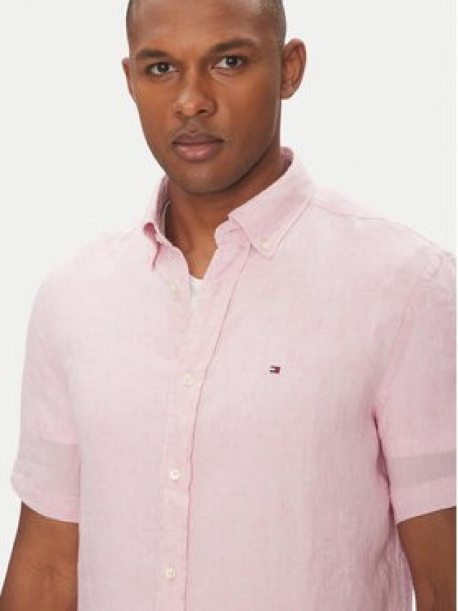 Tommy Hilfiger Koszula MW0MW35207 Różowy Regular Fit