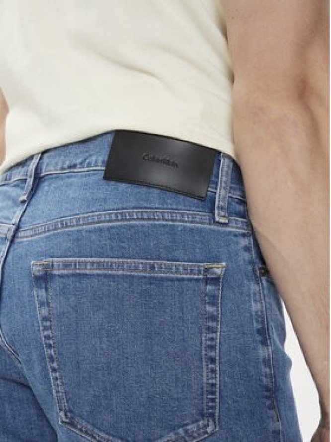 Calvin Klein Szorty jeansowe K10K112941 Niebieski Slim Fit