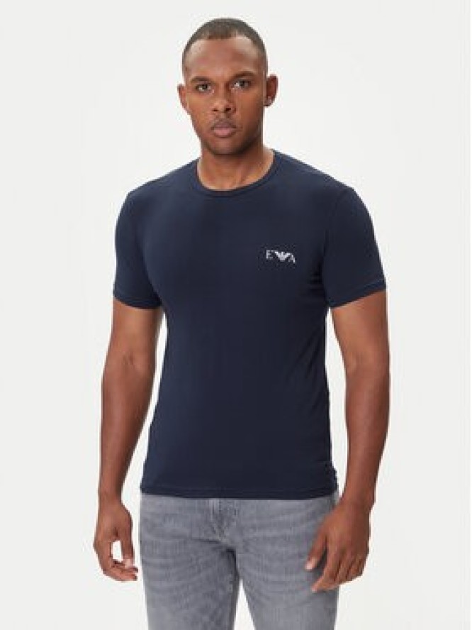 Emporio Armani Underwear Komplet t-shirtów EM001849 AF14131 MB143 Granatowy Fitted Fit