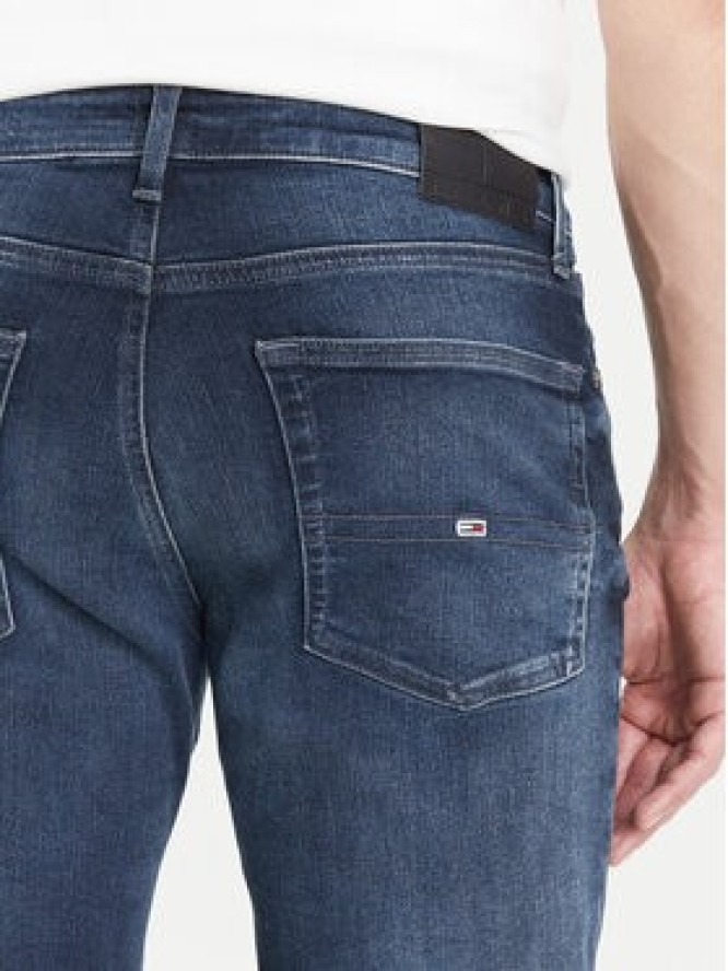 Tommy Jeans Jeansy Scanton DM0DM21899 Granatowy Slim Fit