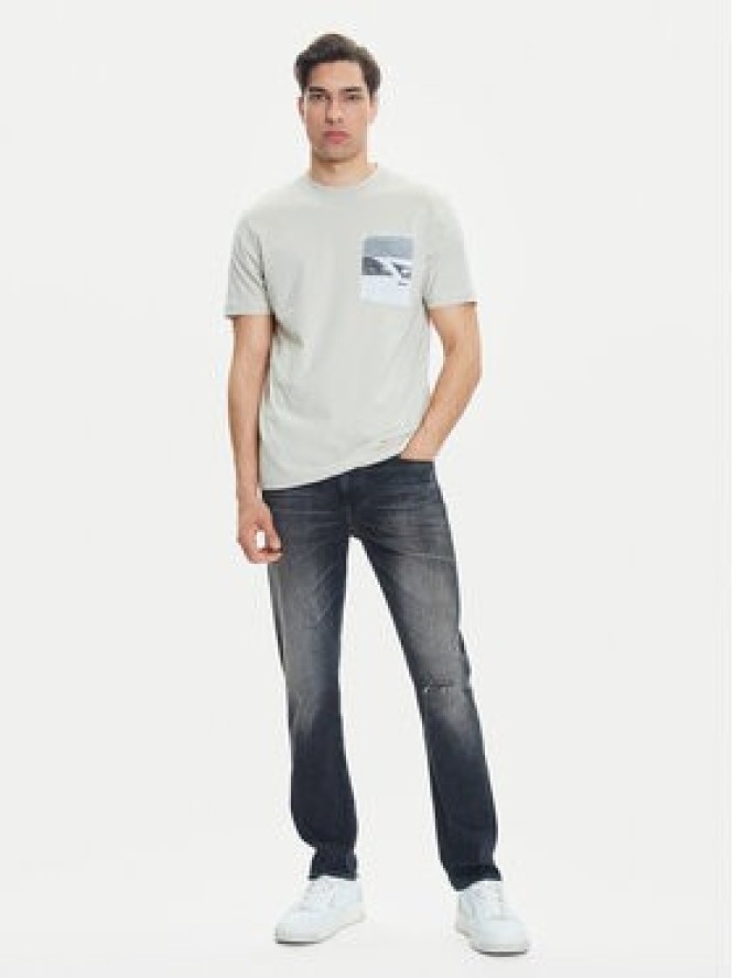 BOSS T-Shirt Te_Container 50546920 Beżowy Regular Fit