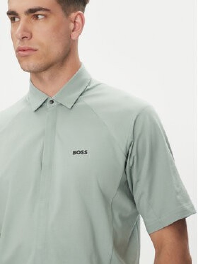 BOSS Koszula Excurse 50540196 Zielony Regular Fit