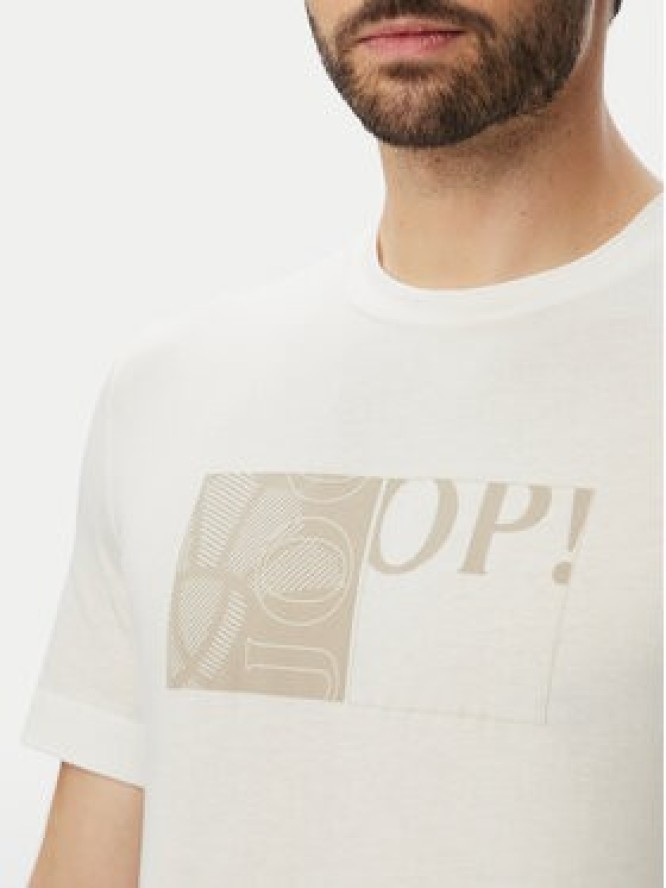 JOOP! T-Shirt Jj-Gislan 30103405 Kremowy Regular Fit