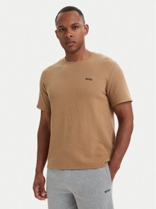 BOSS T-Shirt Waffle 50535891 Beżowy Regular Fit