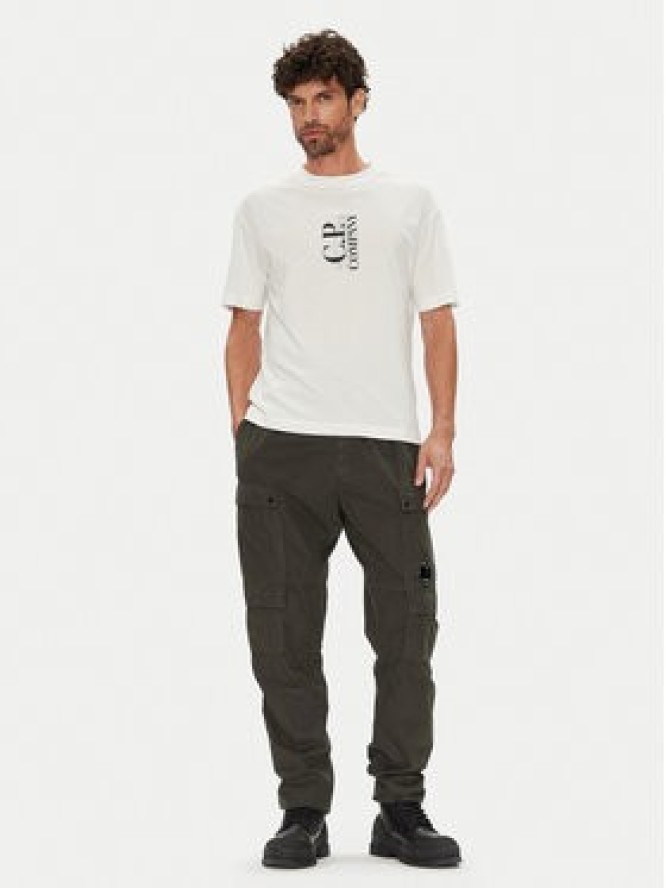 C.P. Company T-Shirt 19CMTS092A005100W Écru Regular Fit