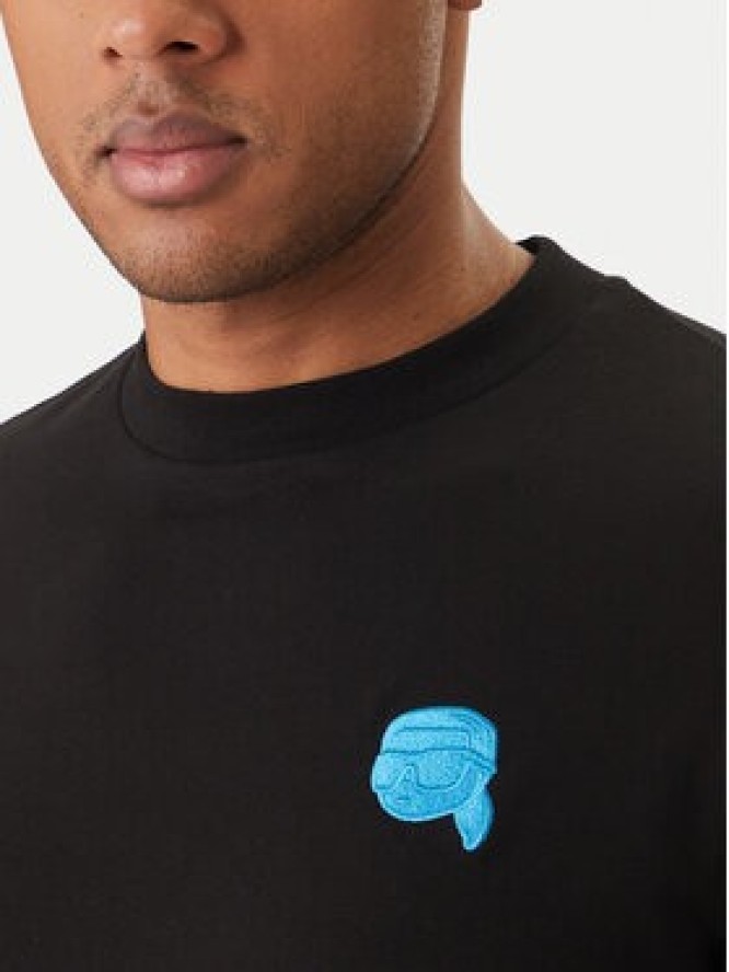 KARL LAGERFELD T-Shirt 755049 562235 Czarny Regular Fit