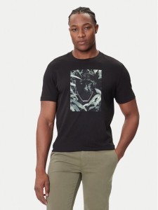 BOSS T-Shirt Te_Animali 50546362 Czarny Regular Fit