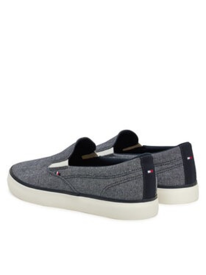 Tommy Hilfiger Tenisówki Th Hi Vulc Low Slip On Ch FM0FM05390 Niebieski