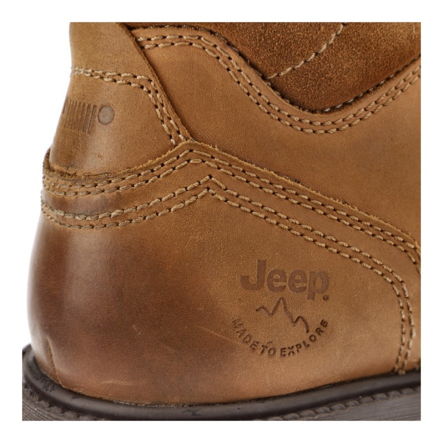 Brązowe Botki Jeep Stylowe Obuwie Męskie