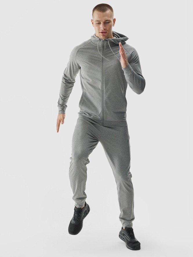 4F Spodnie treningowe szybkoschnące męskie - szare L