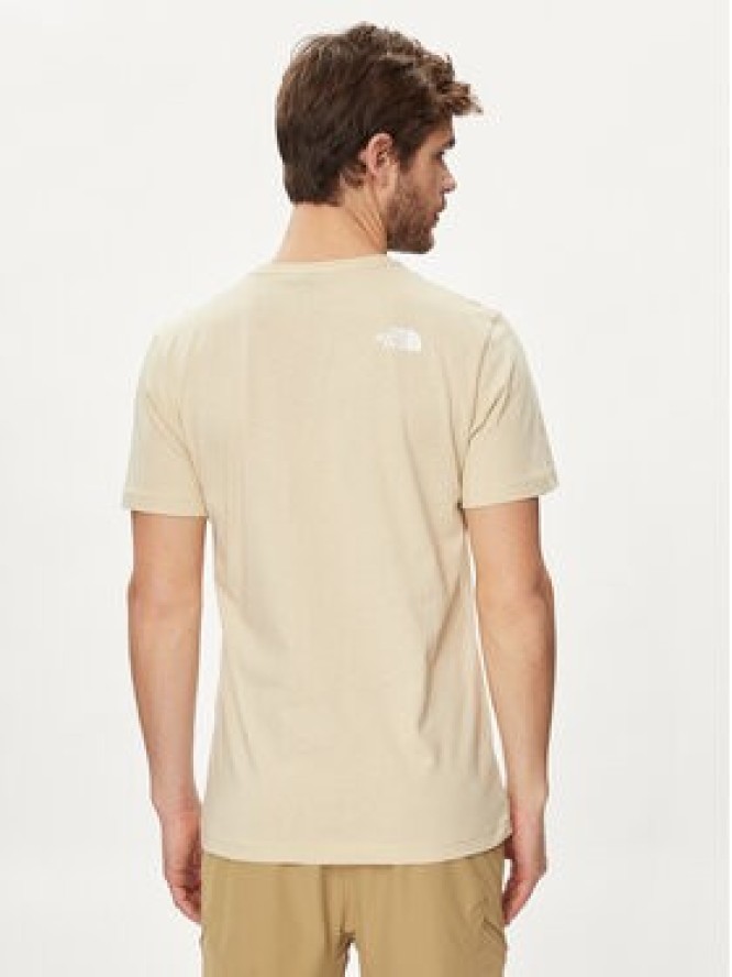 The North Face T-Shirt Woodcut Dome NF0A87NX Beżowy Regular Fit