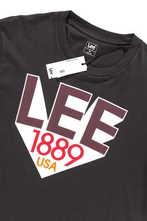 LEE T SHIRT RETRO T FADED BLACK (TALL) L63UAIKD 112115219