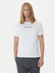 Calvin Klein T-Shirt Logo 30s LV04LD230G Biały Relaxed Fit