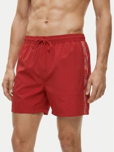 Calvin Klein Swimwear Szorty kąpielowe LV00N61002 Czerwony Regular Fit