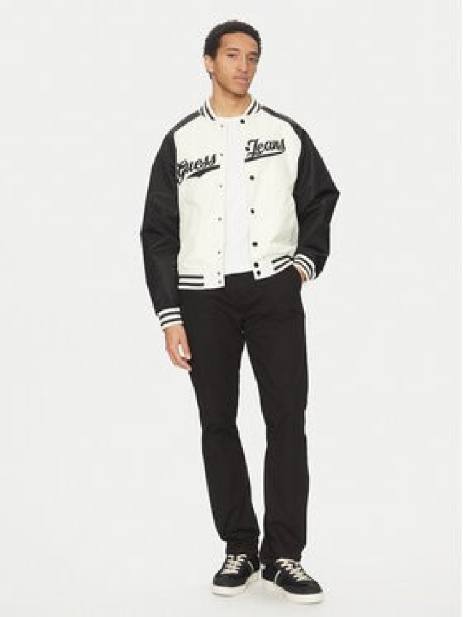 Guess Jeans Kurtka bomber M5GL32 WHAA2 Beżowy Regular Fit