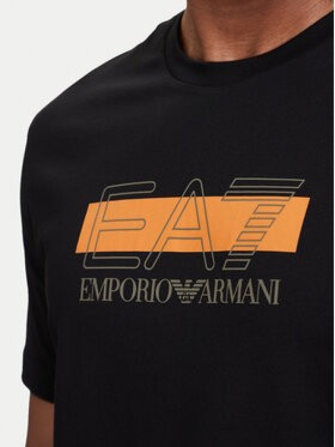EA7 Emporio Armani T-Shirt 7M002415 AF10375 UC001 Czarny Regular Fit