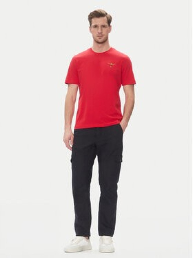 Aeronautica Militare T-Shirt 251TS1580J372 Czerwony Regular Fit