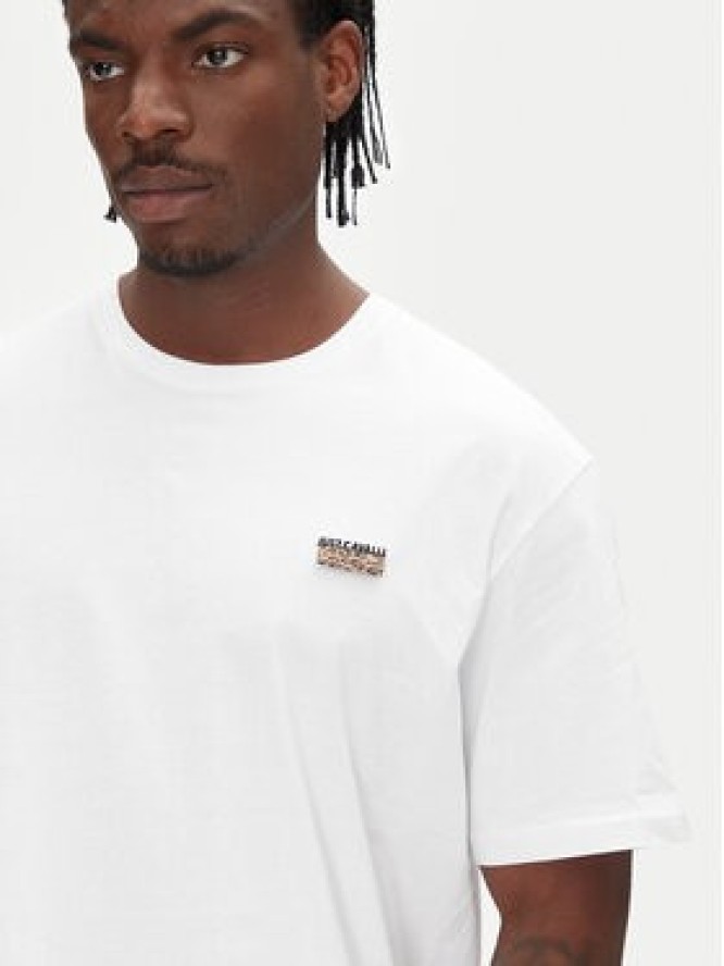 Just Cavalli T-Shirt 78OAHE11 Biały Regular Fit