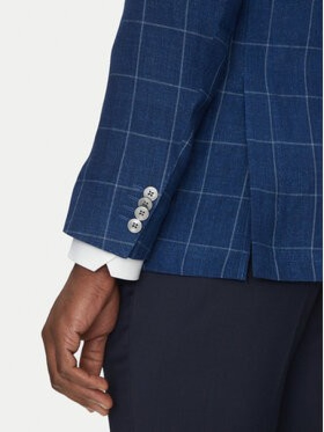 BOSS Marynarka H-Hutson-233 50540502 Niebieski Slim Fit