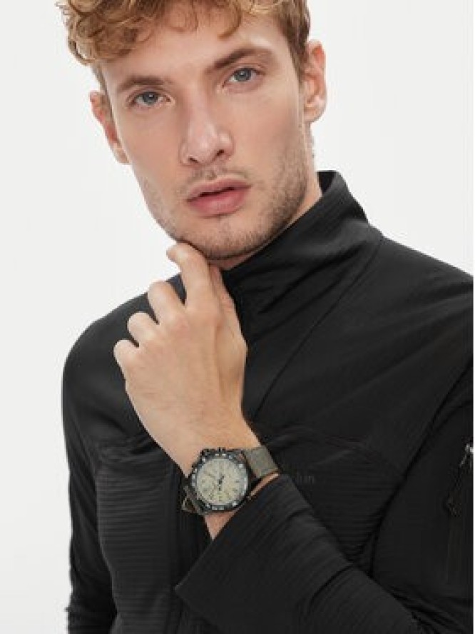 Timex Zegarek Tide-Temp-Compass 43mm Eco-Friendly Strap TW2V21800 Czarny