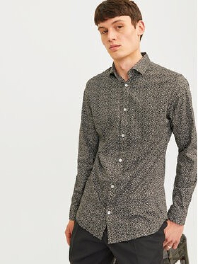 Jack & Jones Koszula Blackpool 12260625 Szary Slim Fit