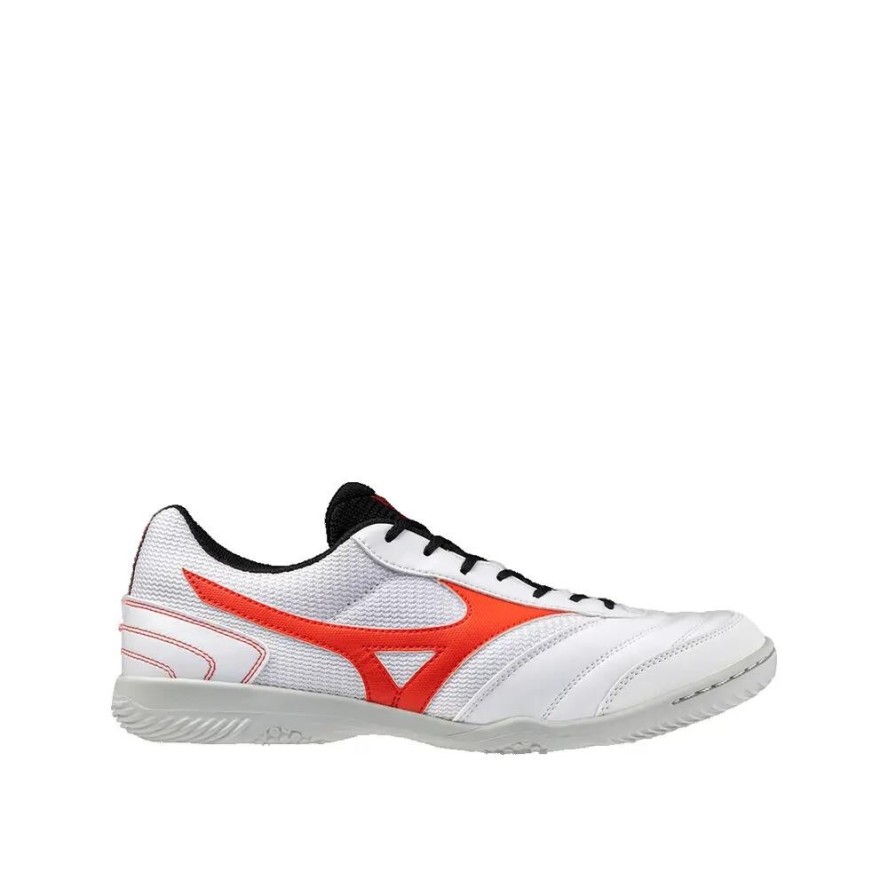 Buty do piłki nożnej Mizuno MRL Sala Club W Białym/Czerwonym jaskrawym