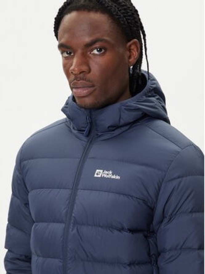 Jack Wolfskin Kurtka puchowa Ather Down 1207671 Granatowy Regular Fit