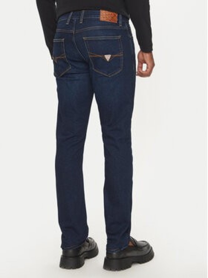 Guess Jeansy FINNLEY M4BAS2 D5GN2 Granatowy Slim Fit