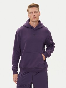 adidas Bluza Distressed Graphic JY2729 Fioletowy Loose Fit