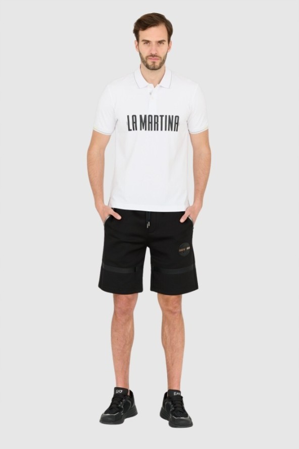 LA MARTINA Męska biała koszulka polo Regular Fit, Rozmiar XL