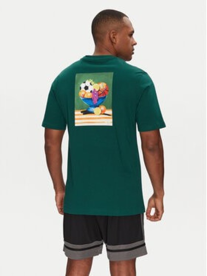 adidas T-Shirt Lounge Still Life Bowl Graphic JJ3961 Zielony Regular Fit